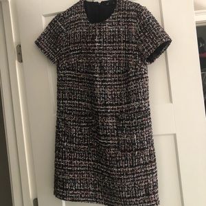 Metallic Tweed Mini Dress